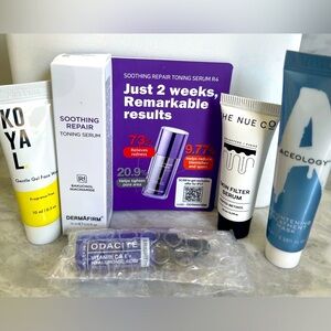 Deluxe Skincare Samples Serum, Face Wash, Face Mask, Vitamin C